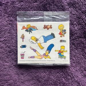 Vintage Simpsons Sticker Pack Unopened 2002